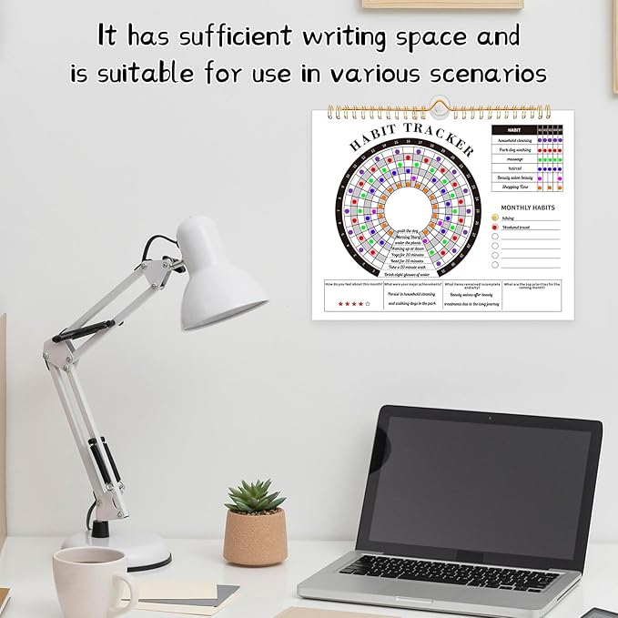 Thboxes Writable Habit Tracker Calendar, Undated 18 Months Daily, Monthly Habit - Image 5