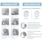 Waterproof Facial Cleansing Spin Brush Set - Image 8