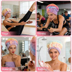 2PCS Super Absorbent Hair Towel Wrap - Image 4