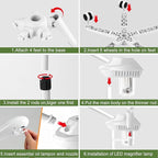 Professional Facial Steamer for Deep Hydration, 2in1 Ozone Face Steamer - Image 7