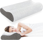 CloudBliss Memory Foam Pillow, Ergonomic Neck Contour Cervical Pillow by CloudBliss