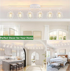 Baocuz 6-Lights White Semi Flush Mount Ceiling Light - Image 7