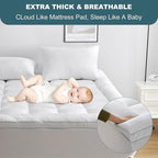 UNILIBRA King Size Mattress Pad Pillow Top Mattress Cover Padded - Image 3