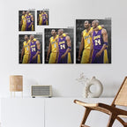 Kobe Bryant Canvas Wall Art Print Poster, Iconic Basketball Player Dual-Era - Image 5