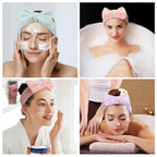 3 Pieces Wash Face Headband Makeup Spa Headband Towel Terry Hair Bands - Image 6