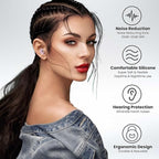 JUSTRVN Ear Plugs for Sleeping, 2 Pairs of Reusable Earplugs for Noise - Image 5