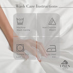 Linen Home 100% Cotton Percale Weave Fitted Sheet, Full Size, Brushed Rose - Image 6