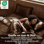 CozyLux Satin Sheets Queen Size Bed Set - Image 2