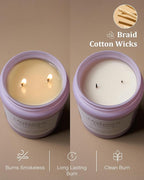 M&SENSE Lavender Citrus Candles, 19.4oz 110H Burn Time Large Natural Soy Candles - Image 5