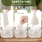 7 Pack Natural Loofah Body Scrubber Sponge, 5 Inches Organic Luffa - Image 6