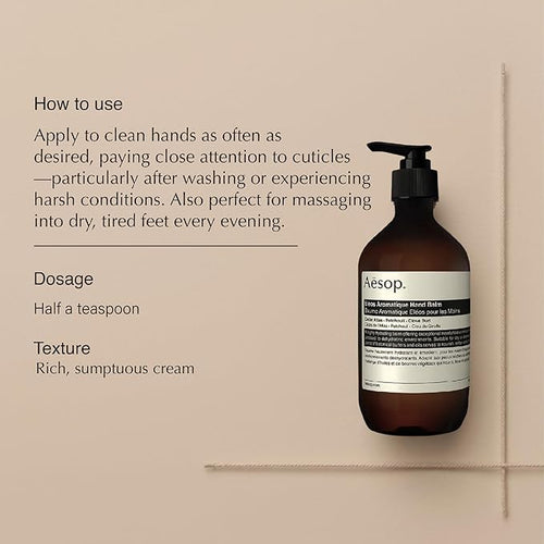 Aesop Eleos Aromatique Hand Balm | Hydrating Balm - Image 2