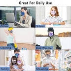 Borje Multicolor Disposable Face Masks 100 Pcs 5 Colors Face Mask 3 Ply - Image 6