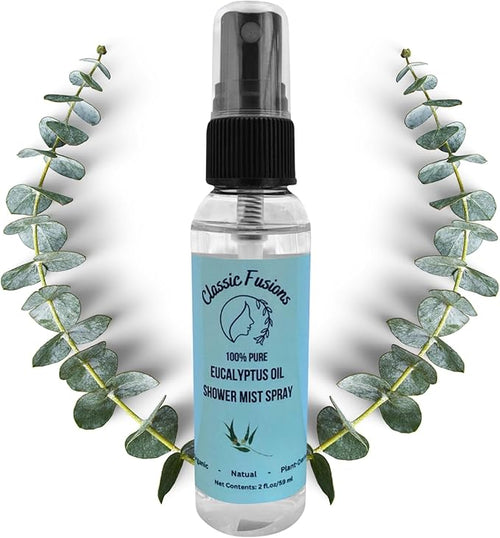100% Pure Eucalyptus Oil Shower Spray – 2oz Natural Mist by ClassicFusions