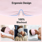 LOVE EYE Dual Side Sleep Mask, Ice Silk Eye Sleeping Mask & Blindfold - Image 7