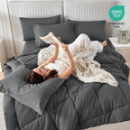 Sasttie Full Size Comforter Sets, 7 Pieces Bed in a Bag Full, Complete Bedding - Image 5