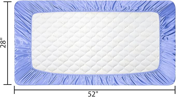GUNTAIL 2 Pack Satin Soft Crib Sheet - Image 6