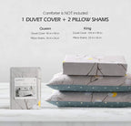 SLEEPBELLA Duvet Cover Queen, 600 Thread Count Cotton Grey Branch - Image 6