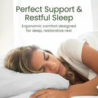 Memory Foam Pillows Queen Size Set of 2 - Image 4