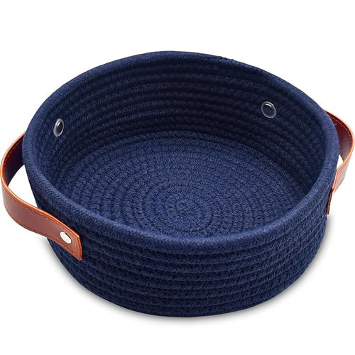 ABenkle Small Storage Basket, Mini Baskets, Cute Tiny Cotton Rope Woven Basket by ABenkle