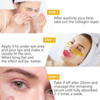 Permotary 30 Pairs 24K Gold Eye Masks & Lip Mask, Under Eye Patches and Lip Pads - Image 5