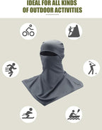 SATINIOR 3 Piece Balaclava Face Cover Sun Protection Neck Cover Summer - Image 5