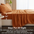 CozyLux Satin Sheets Queen Size Bed Set - Image 4