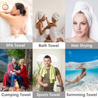 JML Bath Towels for Adult Body, Large Microfiber Bath Towels Set 4 Pack - Image 8