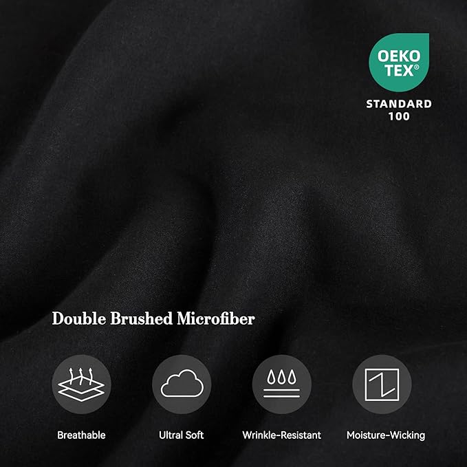 Queen Sheet Set 4 Pieces, Wrinkle Free, Oeko-Tex Certified - Image 5
