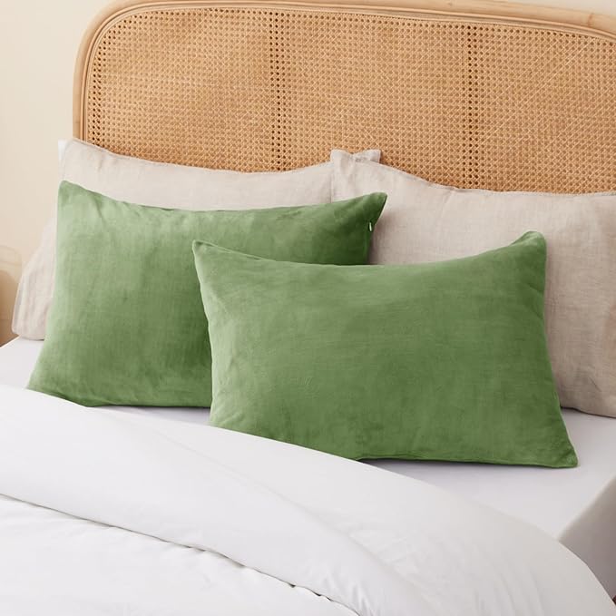 BEDELITE Flannel King Size Pillow Cases Set of 2, Super Soft Fleece Pillowcases - Image 8