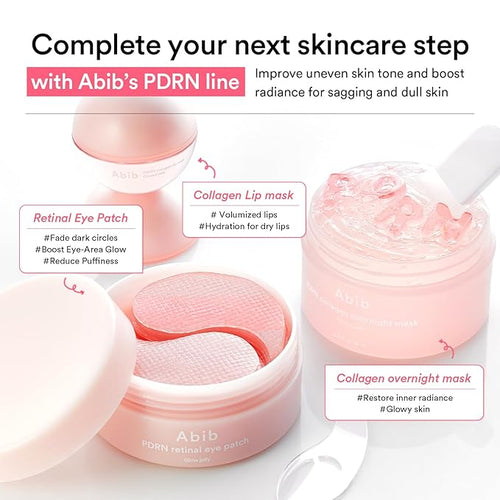 Abib Pink Me Up Pdrn 3 Step Glow Kit | Overnight Firming Jelly Mask, PDRN - Image 2