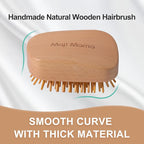 Handmade Natural Wooden Hair Brush Hairbrush - Image 7