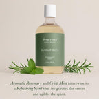 Deep Steep Bubble Bath, Rosemary Mint 17 oz – Hypoallergenic, Clinically Tested - Image 4