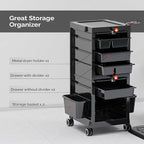 OmySalon Salon Trolley Cart, Hair Stylist Station - Image 2