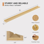 Floating Picture Ledge Shelves for Wall Set of 2, 84 Inches Picture Ledge Shelf - Image 3