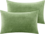 BEDELITE Flannel Pillow Cases Queen Size Set of 2, Super Soft Fleece Pillowcases by BEDELITE