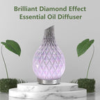 MAXWINER Essential Oil Diffuser Handmade Art Glass Aromatherapy Ultrasonic - Image 3