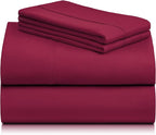 LuxClub 4 PC King Sheet Set, Breathable Luxury Bed Sheets, Deep Pockets 18" - Image 8