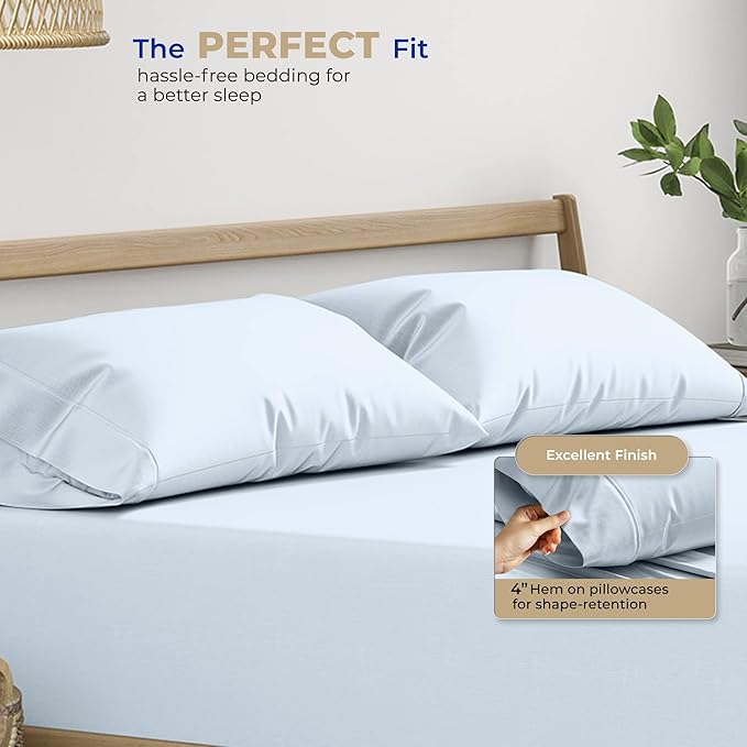Thread Spread 100% Cotton Pillow Cases Queen Size Set of 2 - Image 4