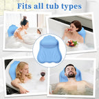 Luxury Silicone Bath Pillow for Tub, New Cloud-Soft 4D Air-Cushion Bathtub - Image 6