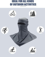 SATINIOR 3 Piece Balaclava Face Cover Sun Protection Neck Cover Summer - Image 4