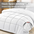 CozyLux King Size Comforter Set White - Image 4