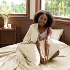 CozyLux Satin Sheets King Size Sheet Set - Image 5