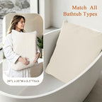 Luxury Bathtub Pillow, Gift for Mother's Day, Neck & Back Support, Quick-Drying - Image 3