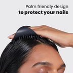 Tangle Teezer Scalp & Shampoo Hairbrush, to Exfoliate, and Cleanse, Onyx Black - Image 4