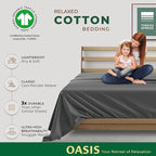 THREAD SPREAD 100% Organic Cotton Percale Flat Sheet Twin XL Size - Image 2