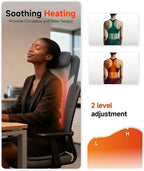 Snailax Back Massager for Full Back Pain Relief Deep Tissue, Long Track Dual 3D - Image 6