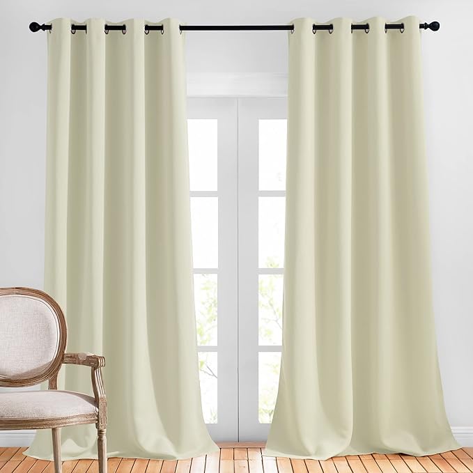 NICETOWN Room Darkening Window Curtains 90 inch Length, Thermal Insulated by NICETOWN