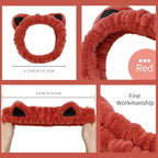 Huachi 2 Packs Cute Cat Spa Headband - Image 2