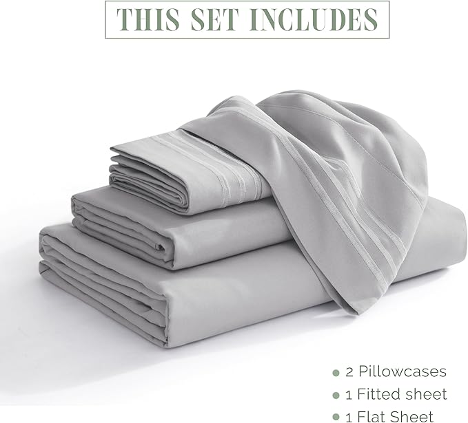 Elegant Comfort Luxurious 1500 Premium Hotel Quality Microfiber Three Line - Image 4