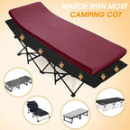CYMULA Camping Cot Mattress 2in Memory Foam Sleeping Pad, Soft Warm Non-Slip - Image 3